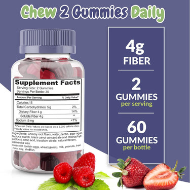 Health Supplied Sugar-free prebiotic fiber gummies 2-pack, 120 count – photo 2