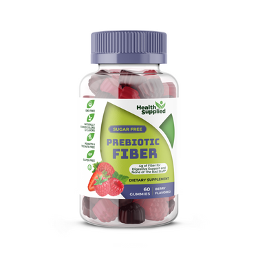 Health Supplied Sugar-free prebiotic fiber gummies, 60 count