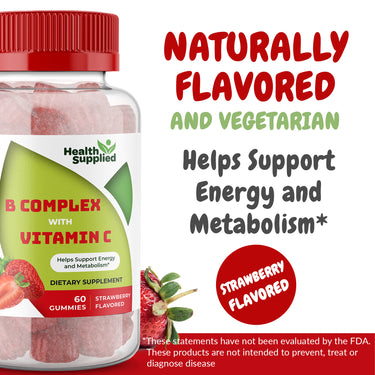 Vitamin B Complex with Vitamin C Gummies 60 Count