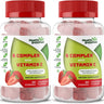 Health Supplied Vitamin B Complex + Vitamin C gummies 2-pack, 120 count, strawberry